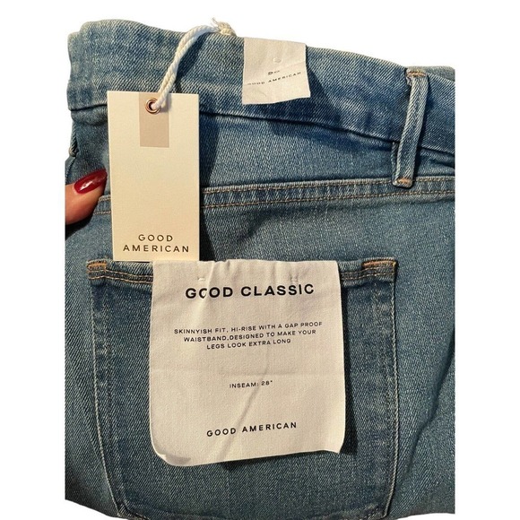 Good American Good Classic Jeans High Rise Medium Wash Size 20 Plus Size - Picture 7 of 8